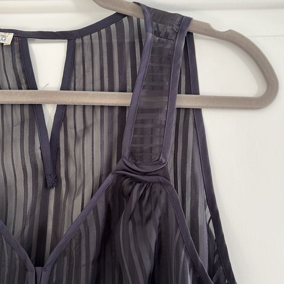 Gentle Fawn Royal Blue Sheer Sleeveless Blouse NWT Size M - Picture 5 of 7